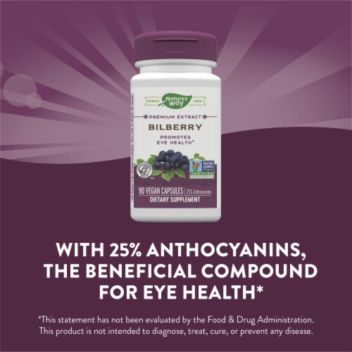 Nature's Way® Bilberry Standardized Capsules Perspective: top