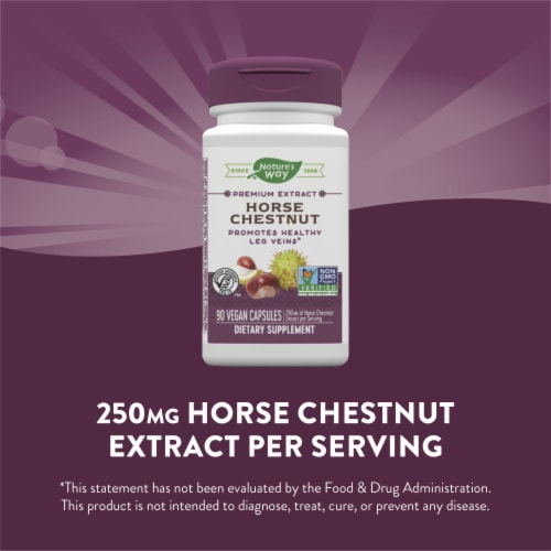 Nature's Way® Horse Chestnut Standardized Capsules 250mg Perspective: top