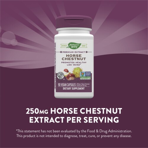 Nature's Way® Horse Chestnut Standardized Capsules 250mg Perspective: top