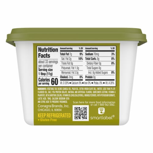 Smart Balance Extra Virgin Olive Oil Buttery Spread Perspective: top