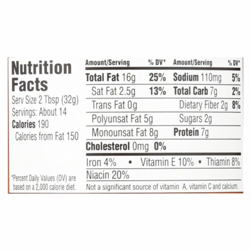 Earth Balance Crunchy Natural Peanut Butter and Flaxseed Perspective: top