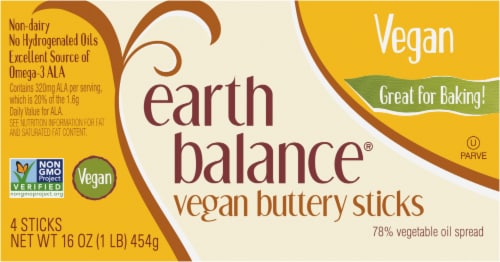 Earth Balance® Vegan Buttery Sticks Perspective: top