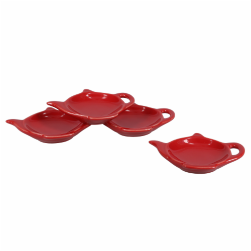 BIA Cordon Bleu Teabag Rest Set - Spice Red Perspective: top