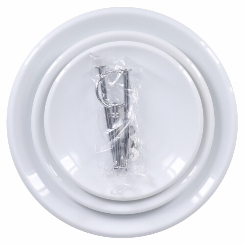 BIA Cordon Bleu 3-Tier Porcelain Cake/Serving Stand - White Perspective: top