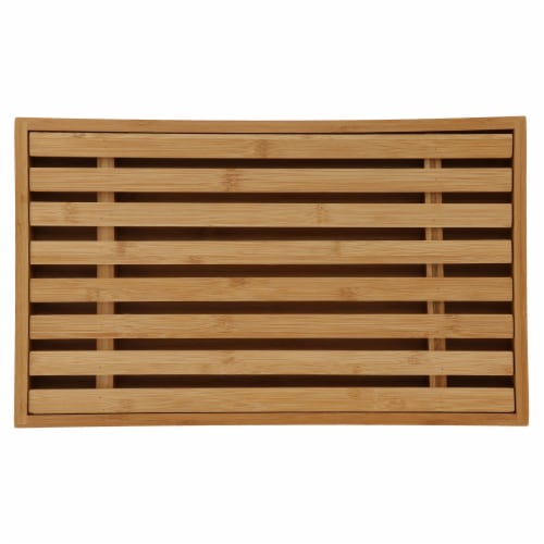 Danesco Bamboo Bread Cutting Board with Crumb Catcher Perspective: top