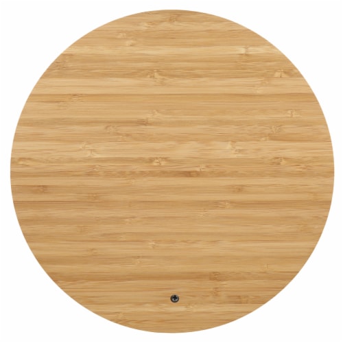Danesco Bamboo Cheese Board and Knife Set Perspective: top
