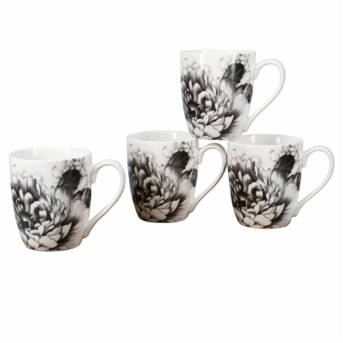 BIA Cordon Bleu Peony Dinnerware Set - Gray Perspective: top