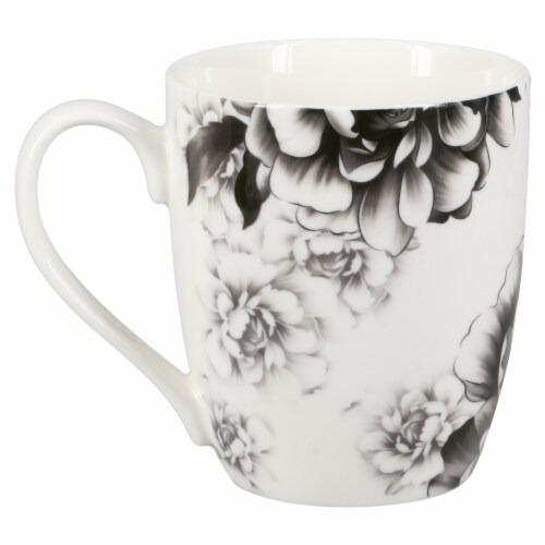 BIA Cordon Bleu® Peony Mug Set - Gray Perspective: top