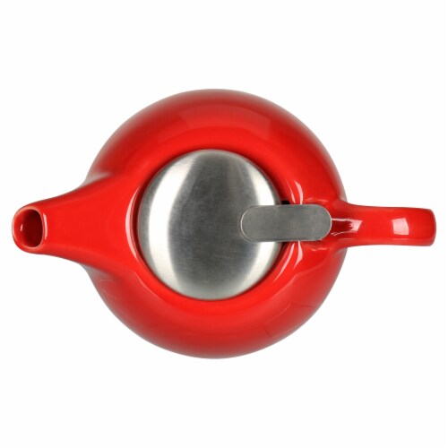 BIA Cordon Bleu Ooh La La Teapot with Stailess Steel Infuser - Red Perspective: top