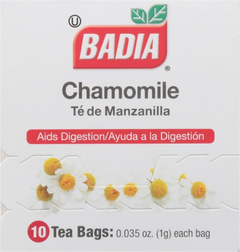 Badia® Chamomile Tea Bags Perspective: top