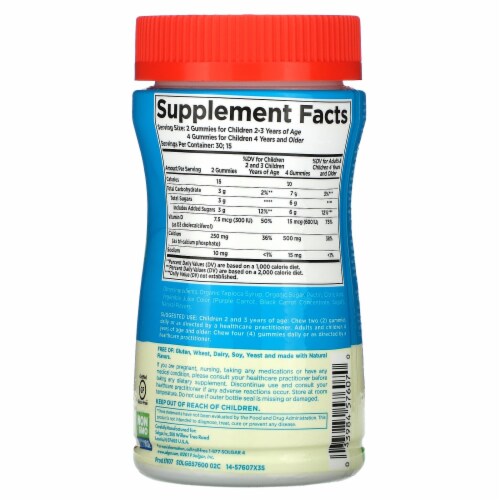 Solgar® U-Cubes™ Child Calcium W D3 Gummies Perspective: top