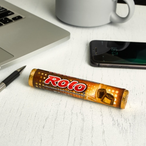 ROLO® Rich Chocolate Caramels Candy Roll Perspective: top