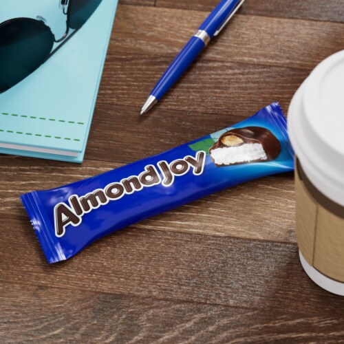ALMOND JOY Coconut and Almond Chocolate Candy Bar Perspective: top