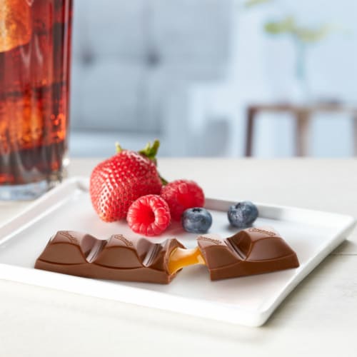 CADBURY CARAMELLO Milk Chocolate Caramel Candy Bar Perspective: top