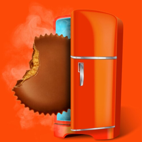 REESE'S Milk Chocolate King Size Peanut Butter Cups Candy Pack Perspective: top
