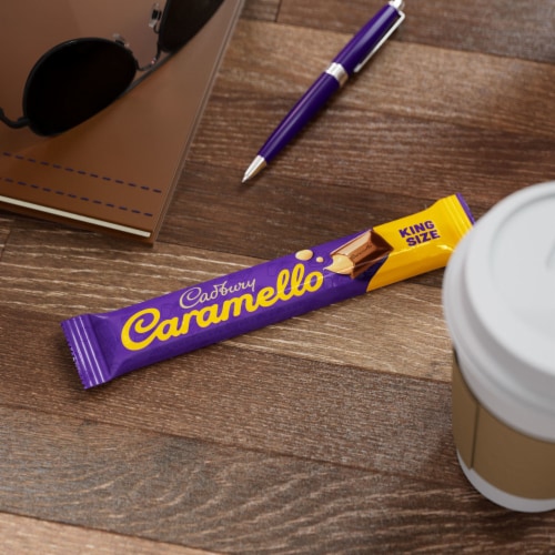 CADBURY CARAMELLO Milk Chocolate Caramel King Size Candy Bar Perspective: top