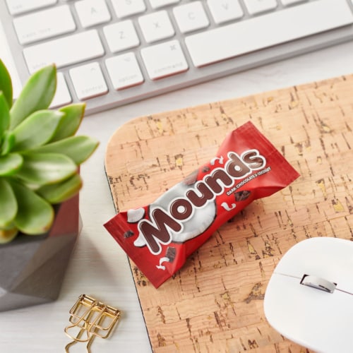 MOUNDS Dark Chocolate and Coconut Snack Size Candy Bars Perspective: top