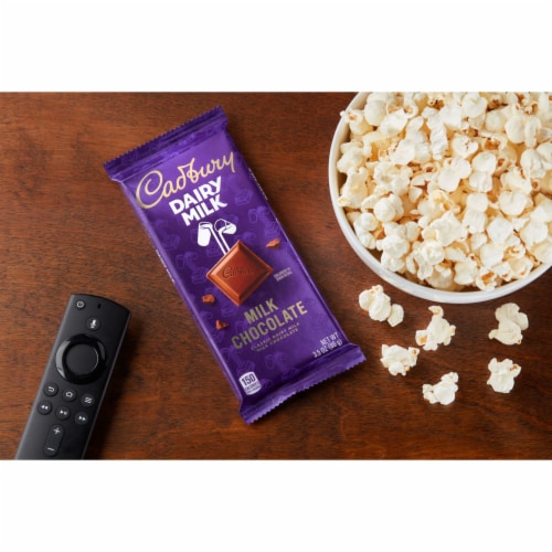 CADBURY DAIRY MILK Milk Chocolate Candy Bar Perspective: top
