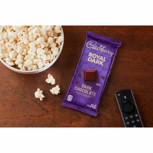 CADBURY ROYAL DARK Dark Chocolate Candy Bar Perspective: top