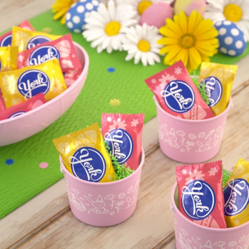 YORK Dark Chocolate Peppermint Patties Eggs Easter Candy Bag Perspective: top