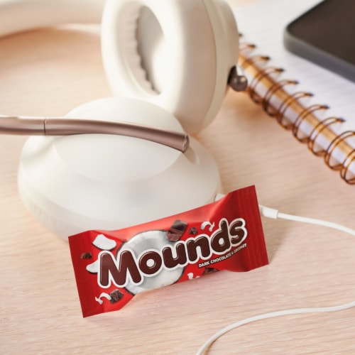 MOUNDS Coconut and Dark Chocolatey Snack Size Candy Bars Perspective: top