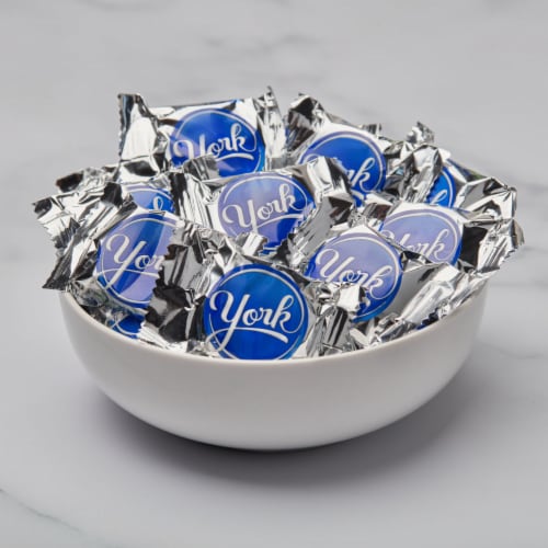 YORK Dark Chocolate Peppermint Patties Candy Party Pack Perspective: top