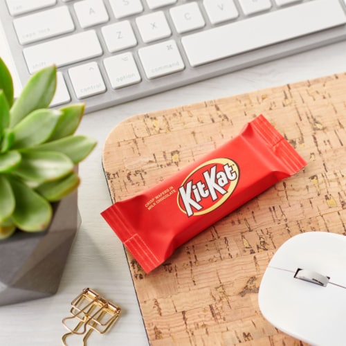 KIT KAT® Milk Chocolate Wafer Snack Size Christmas Candy Jumbo Bag Perspective: top