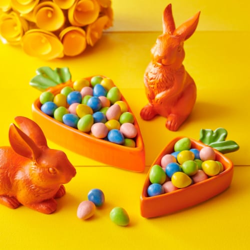 REESE'S PIECES Peanut Butter in a Crunchy Shell Eggs Easter Candy Bag Perspective: top