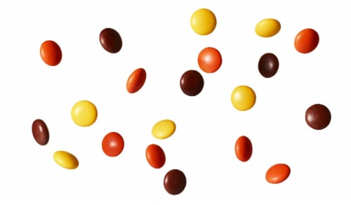 Reeses 3235 Peg Bag Candy Pieces, Case Of 12 - 6 Oz. Perspective: top