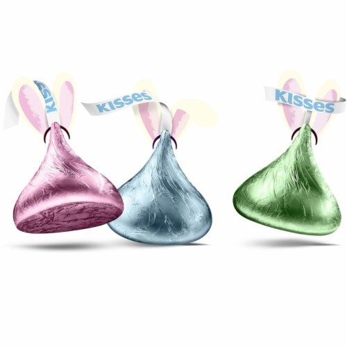 Hershey's Easter Pastel Milk Chocolate Kisses (52 Ounce, 310 pcs.) Perspective: top
