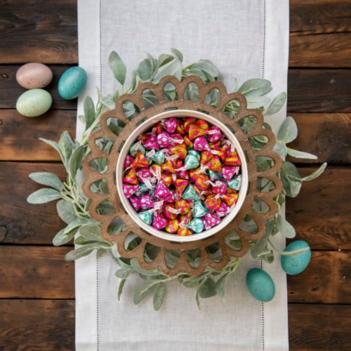 HERSHEY'S KISSES Milk Chocolate Easter Candy Bag Perspective: top