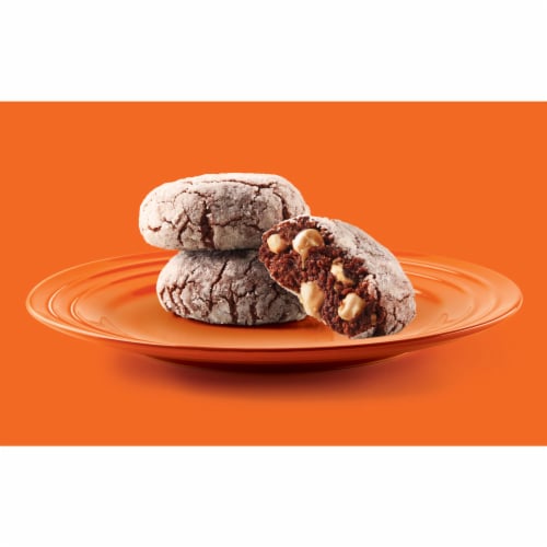 REESE'S Zero Sugar Peanut Butter Baking Chips Bag Perspective: top