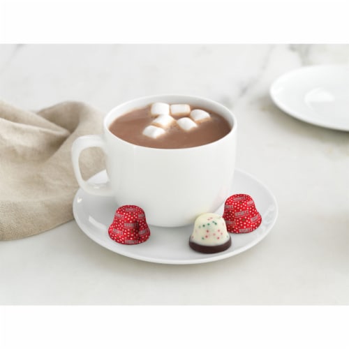HERSHEY'S Peppermint Bark Bells Christmas Candy Bag Perspective: top