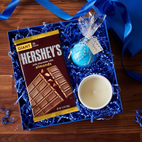 HERSHEY'S Milk Chocolate with Almonds Giant Candy Bar Perspective: top