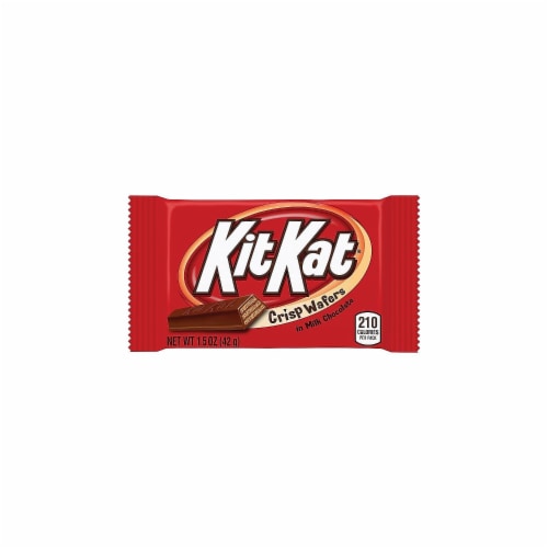 KIT KAT CRISP WAFERS IN MILK CHOCOLATE STANDARD BAR BOX Perspective: top