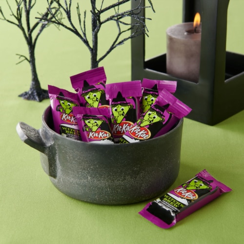 KIT KAT® Witch's Brew Marshmallow Creme Wafer Snack Size Halloween Candy Bag Perspective: top