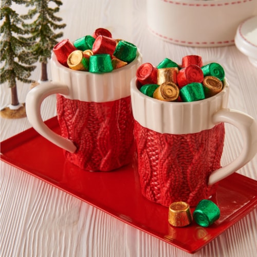 ROLO® Rich Chocolate Caramels Christmas Candy Bag Perspective: top