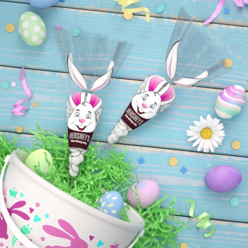 HERSHEY'S HERSHEY-ETS Candy Coated Milk Chocolate Easter Candy Bag Perspective: top