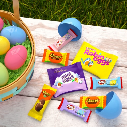 Hershey Assorted Flavored Easter Candy Variety Bag Perspective: top