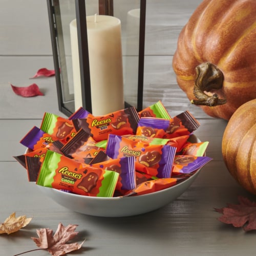 Reese's Milk Chocolate Peanut Butter Assorted Halloween Shapes Perspective: top