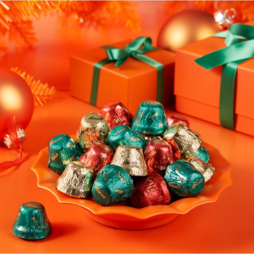 REESE'S Chocolate Peanut Butter Creme Bells Christmas Candy Bag Perspective: top