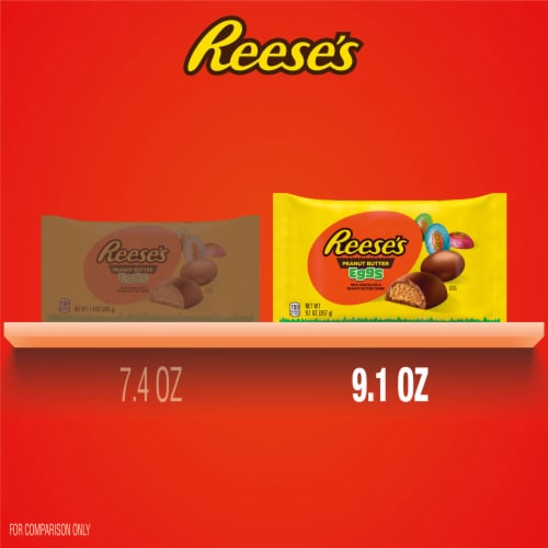 REESE'S Milk Chocolate Peanut Butter Creme Eggs Easter Candy Bag Perspective: top