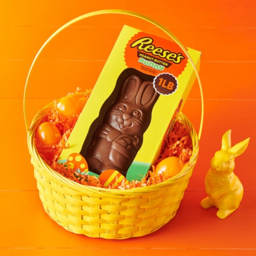 REESE'S Milk Chocolate Peanut Butter Bunny Easter Candy Gift Box Perspective: top