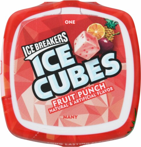 Ice Breakers Holiday Ice Cubes Fruit Punch Sugar Free Gum Perspective: top