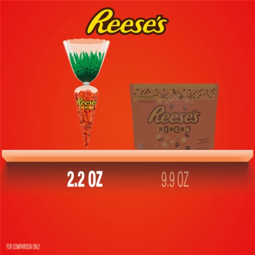 REESE'S PIECES Peanut Butter Easter Candy Gift Bag Perspective: top