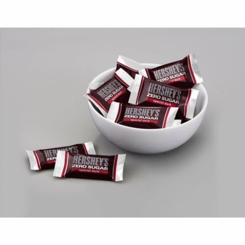 HERSHEY'S SPECIAL DARK Zero Sugar Chocolate Candy Bag Perspective: top