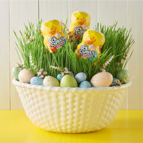 Ice Breakers Ice Cubes Strawberry Lemonade Sugar Free Gum Easter Candy Perspective: top