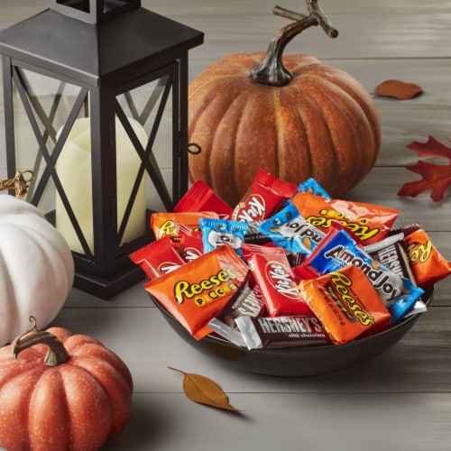 Hershey All Time Greats Chocolate and Peanut Butter Assortment Halloween Perspective: top