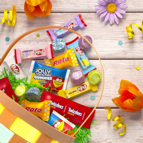 Hershey Chocolate and Fruit Flavored Assortment Treats Easter Candy Bulk Variety Bag Perspective: top
