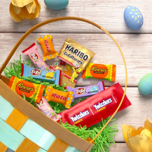 Hershey Assorted Flavored Easter Candy Bag Perspective: top